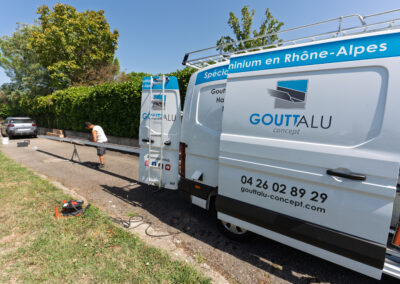 débit gouttière aluminium sur mesure