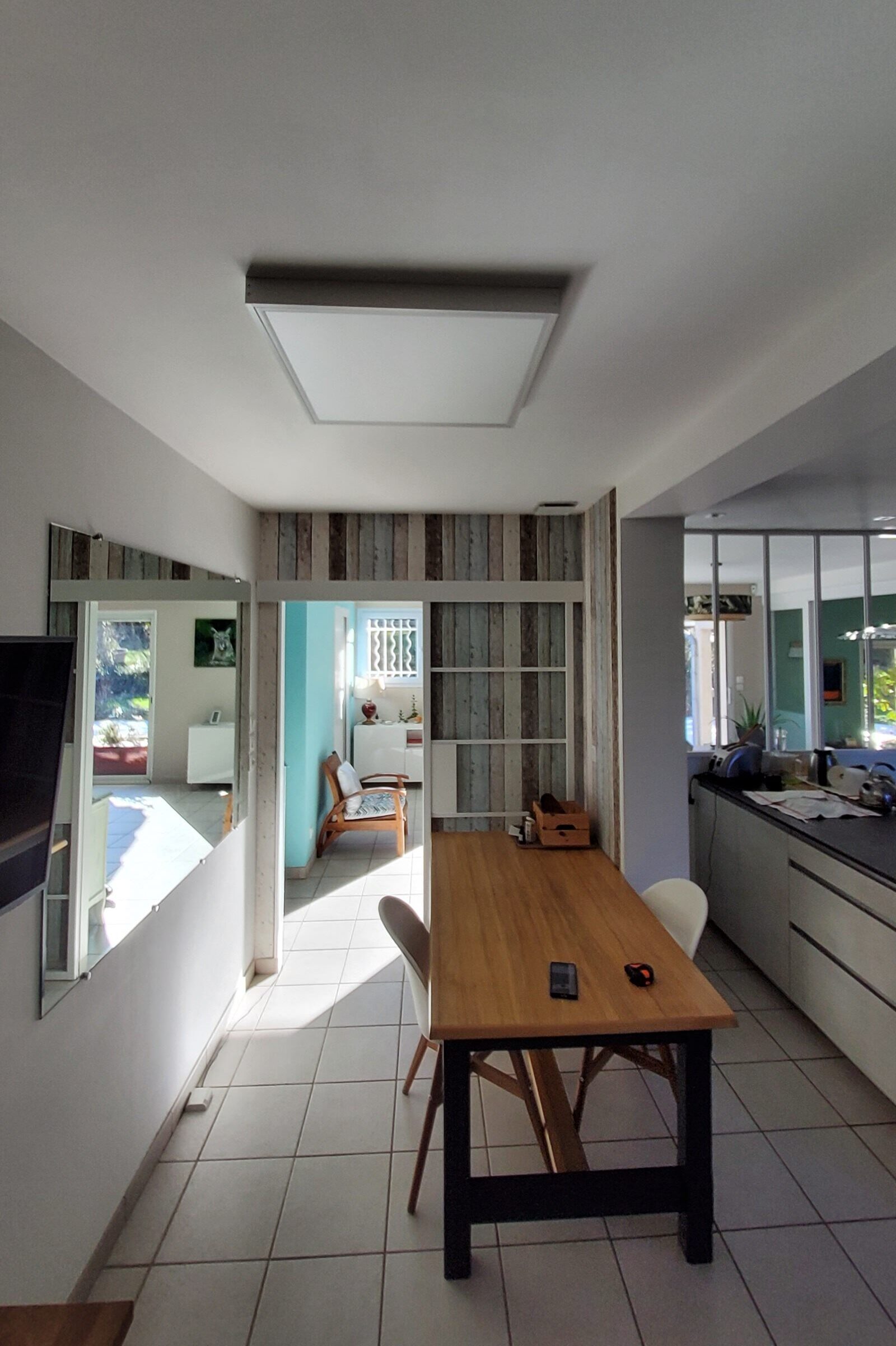 luminaire existant cuisine avant le puits de lumière